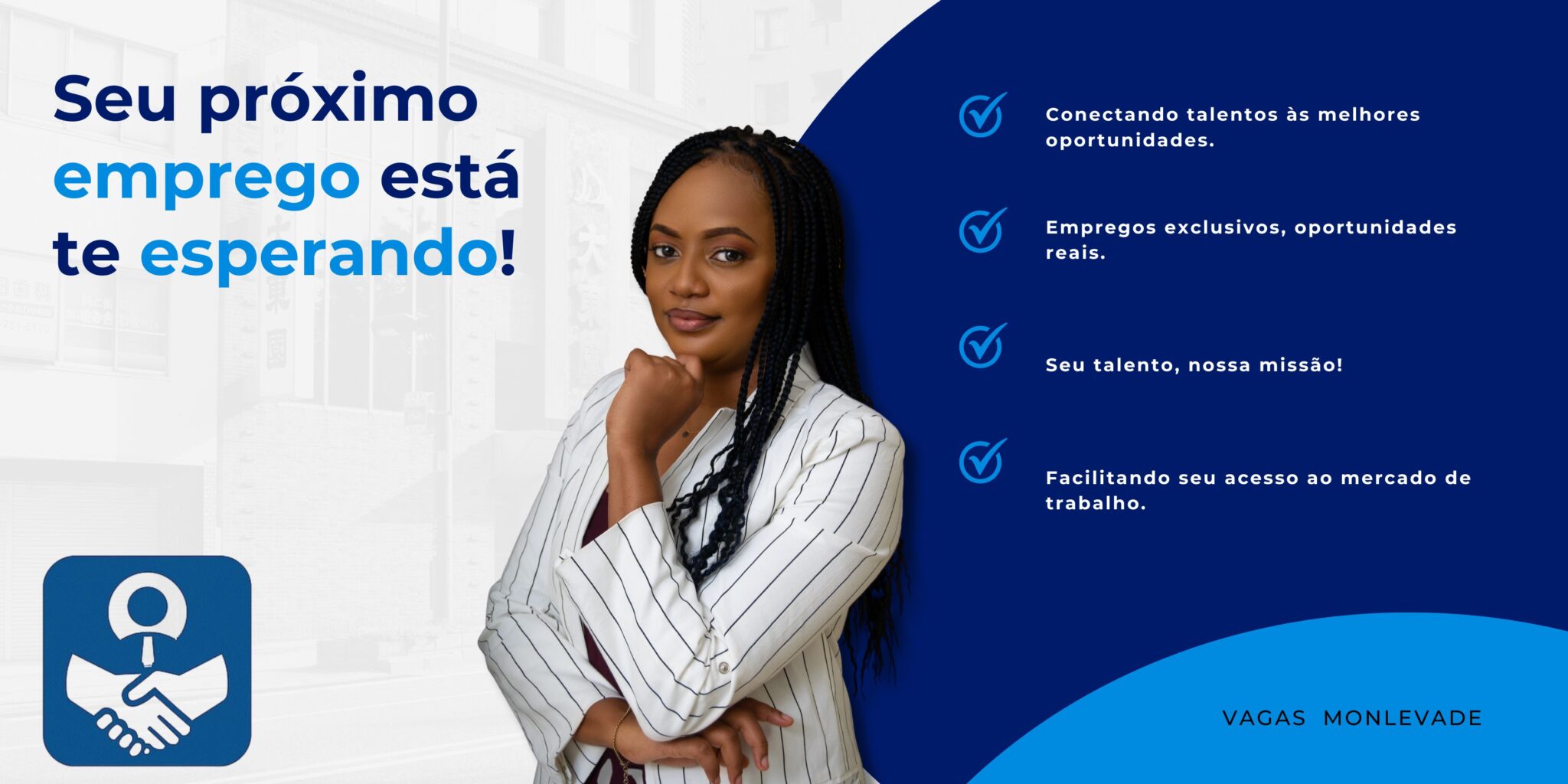 Banner Candidato Eleição Moderno Azul