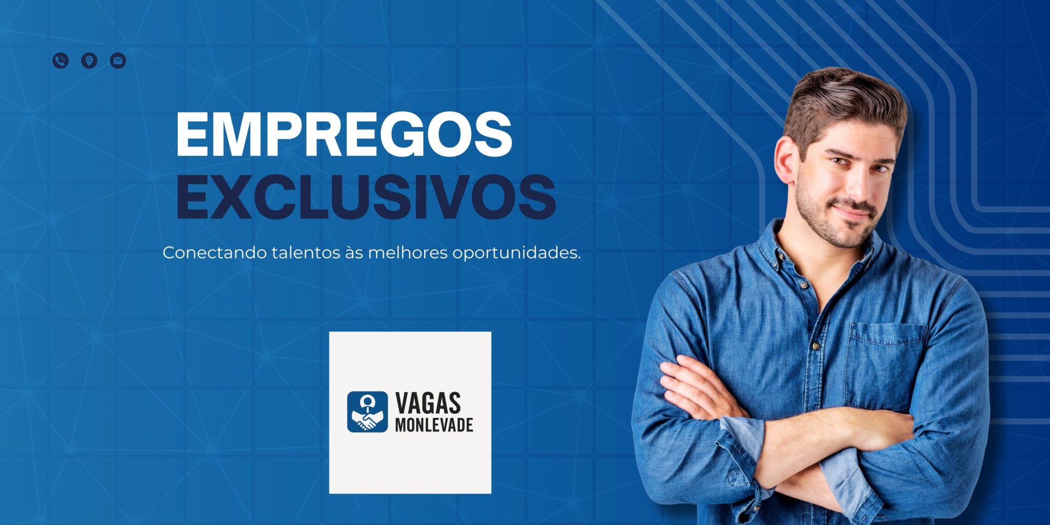 Banner Tecnologia da Informação Corporativo Moderno Azul